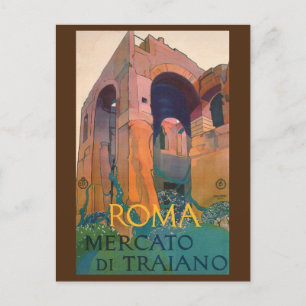 Roma Mercato Di Traiano, Gamla Ruins, Italien Trav Vykort