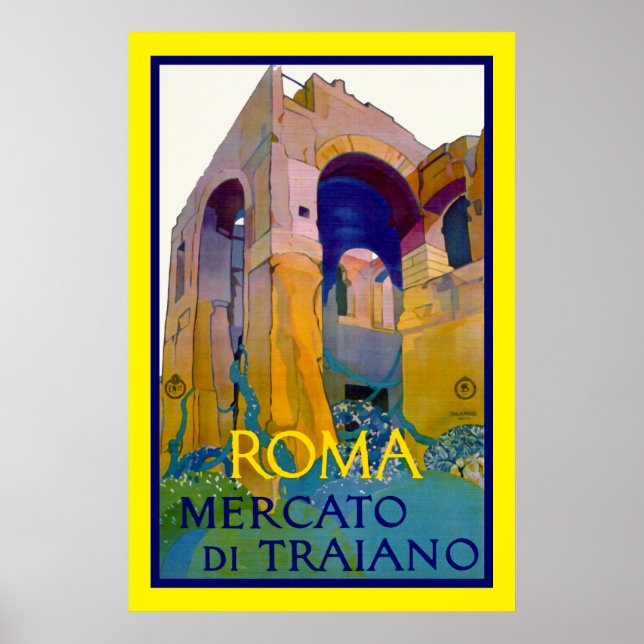 Roma ~ Mercato di Traiano Poster (Framsidan)