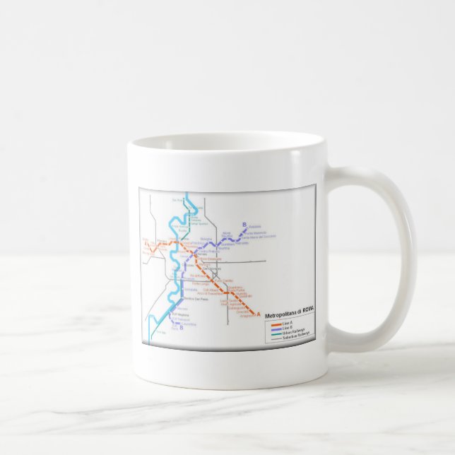 Roma Metrokarta Kaffemugg (Höger)