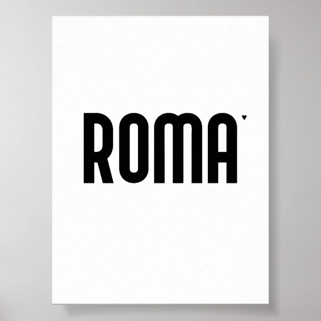 Roma - minimalistic typography poster (Framsidan)