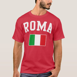 Roma Rom Italien Italia Italiano Flagga T Shirt