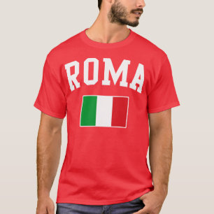 Roma Rom Italien Italia Italiano Flagga T Shirt
