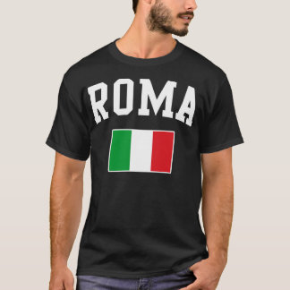 Roma Rom Italien Italia Italiano Flagga T Shirt