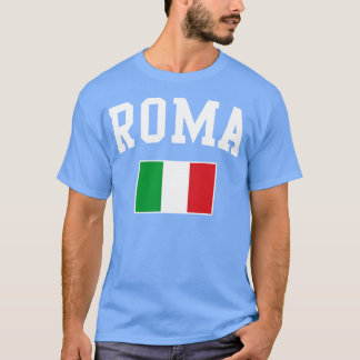 Roma Rom Italien Italia Italiano Flagga T Shirt