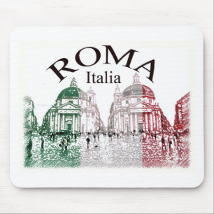 Roma stämplade musmatta