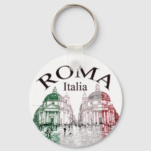 Roma stämplade nyckelring