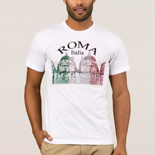 Roma stämplade t-shirt (Framsida)