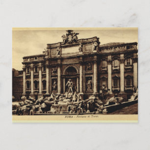Roma Trevi Fontän Vykort