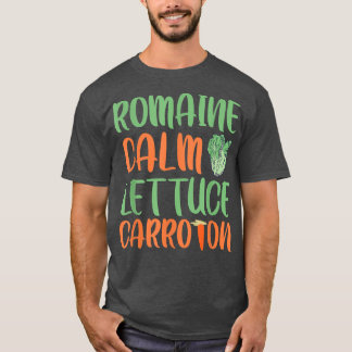 Romaine Lugn Lettuce Carrot på den berömda vegetar T Shirt