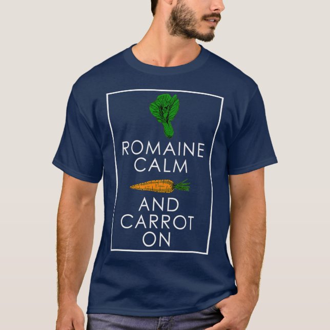 Romaine Lugn och Carrot on Funny Gardeners T Shirt (Framsida)