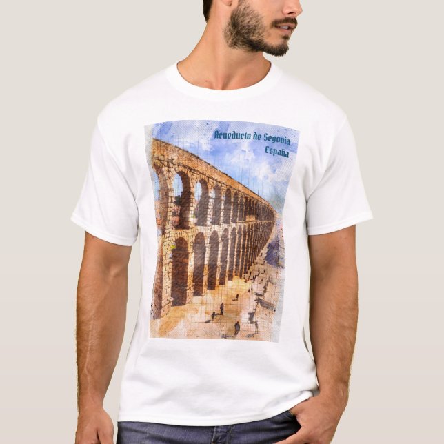 Roman AquEducts, Segovia. Spanien T Shirt (Framsida)