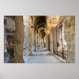 Roman Arena Hallway, Frankrike Poster