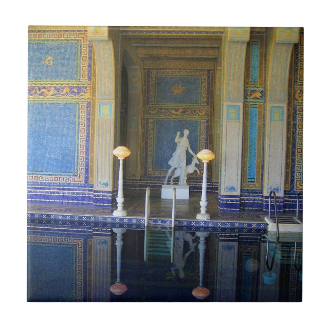 Roman Bassäng vid Hearst Castle, Kalifornien Kakelplatta (Framsidan)