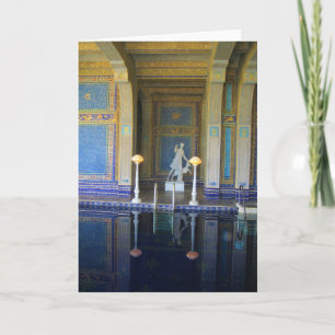Roman Bassäng vid Hearst Castle, Kalifornien Kort