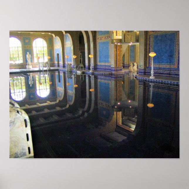 Roman Bassäng vid Hearst Castle, Kalifornien Poster (Framsidan)