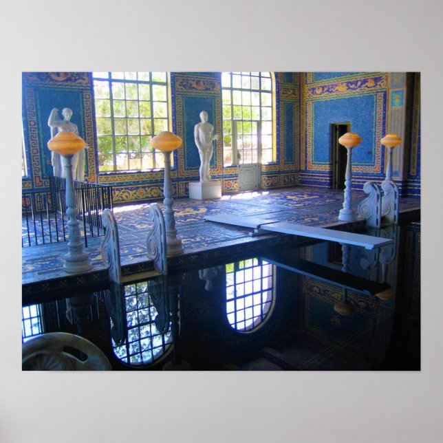 Roman Bassäng vid Hearst Castle, Kalifornien Poster (Framsidan)