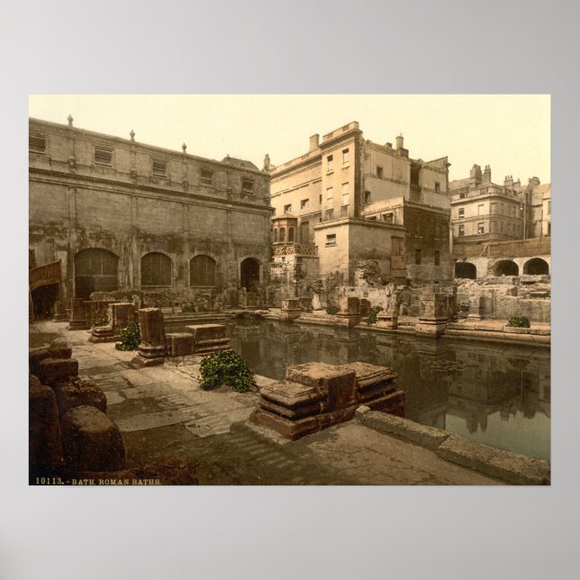 Roman Baths and Abbey I, Bath, Somerset, England Poster (Framsidan)