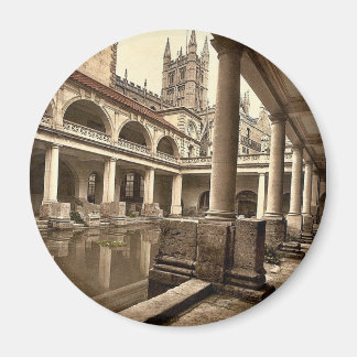 Roman Baths and Abbey, III, Bath, England Classic Magnet