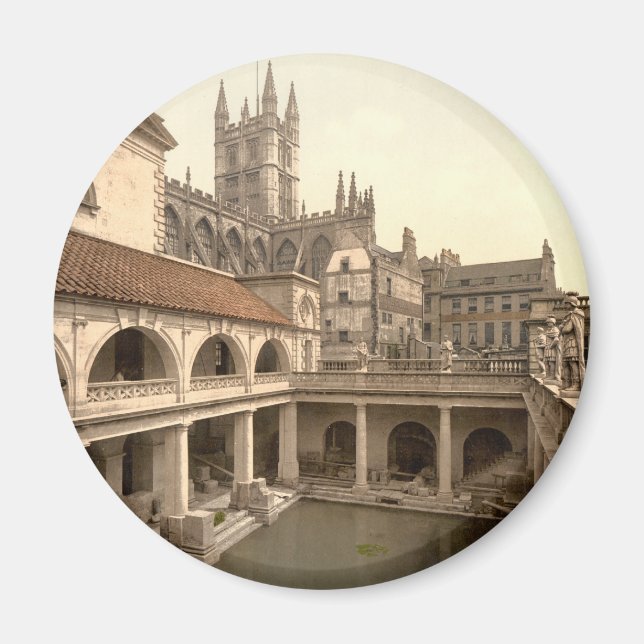 Roman Baths and Abbey IV, Bath, Somerset, England Magnet (Framsidan)