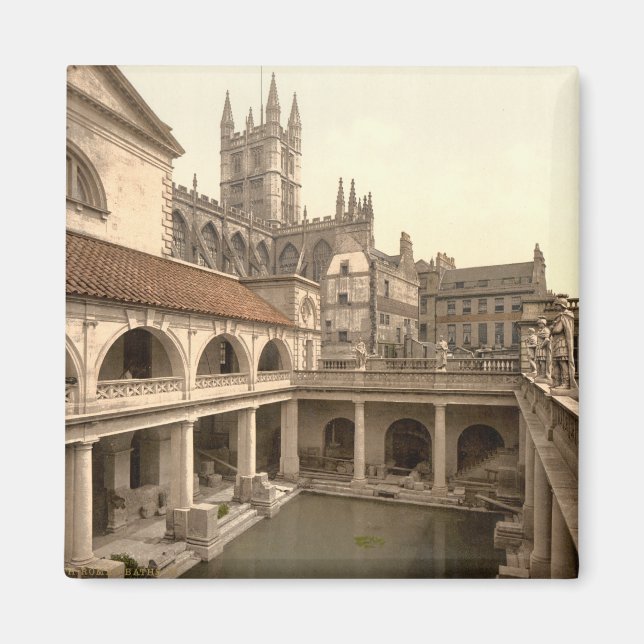 Roman Baths and Abbey IV, Bath, Somerset, England Magnet (Framsidan)