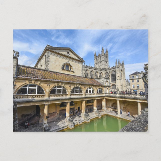 Roman Baths i Bath England Vykort (Framsida)
