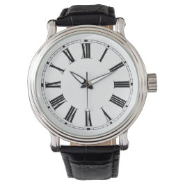 Roman Black Wrist Watch Armbandsur