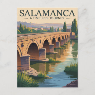Roman Bridge Salamanca Spanien Vykort