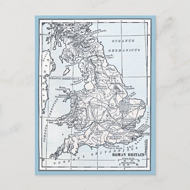 Roman Britain 43 AD Vykort (Framsida)