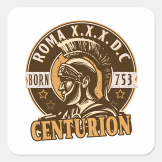 Roman Centurion Fyrkantigt Klistermärke