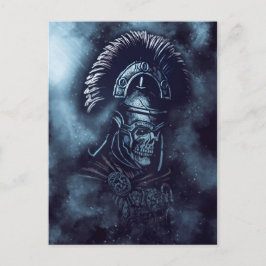 Roman Centurion Skull Medieval Gladiator Fantasy Vykort
