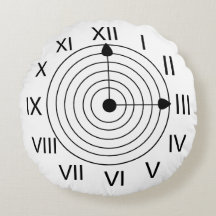 Roman Clock Black and White Roman Clock