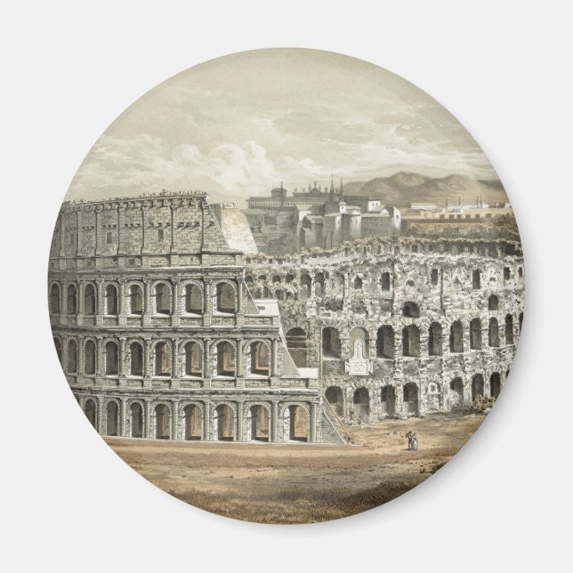 Roman Coliseum Vintage Art Magnet (Framsidan)