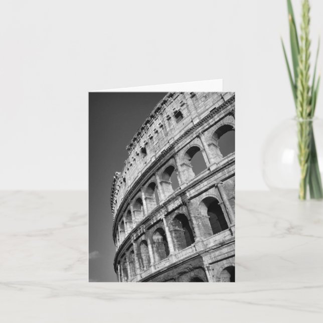 Roman Colosseum Card Kort (Framsida)