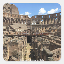 Roman Colosseum, Italien Photograph Fyrkantigt Klistermärke