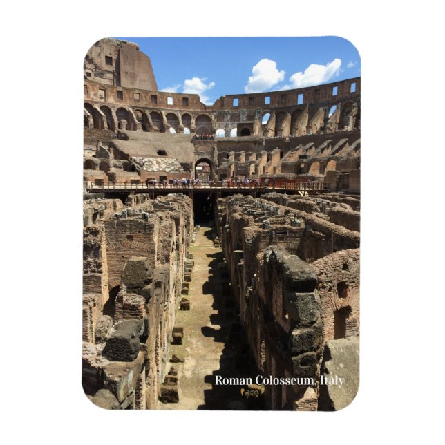 Roman Colosseum, Italien Photograph Magnet (Vertikal)