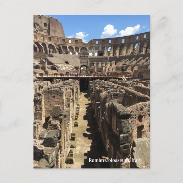 Roman Colosseum, Italien Photograph Vykort (Framsida)