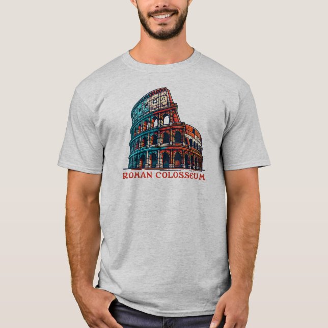 Roman Colosseum, Italien T Shirt (Framsida)