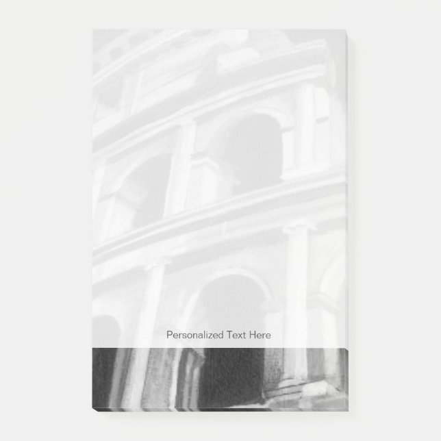 Roman Colosseum med Architectural Teckning Post-it Block (Framsida)