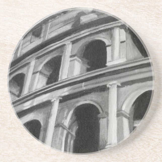 Roman Colosseum med Architectural Teckning Underlägg (Framsidan)