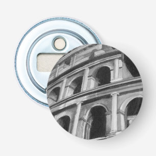 Roman Colosseum med arkitektonisk Teckning Flasköppnare