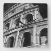 Roman Colosseum med arkitektonisk Teckning
