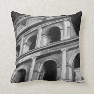 Roman Colosseum med arkitektonisk Teckning Kudde