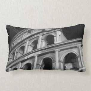 Roman Colosseum med arkitektonisk Teckning Lumbarkudde