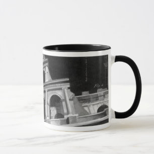 Roman Colosseum med arkitektonisk Teckning Mugg