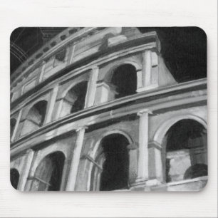 Roman Colosseum med arkitektonisk Teckning Musmatta