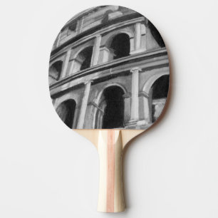 Roman Colosseum med arkitektonisk Teckning Pingisracket