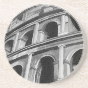 Roman Colosseum med arkitektonisk Teckning Underlägg
