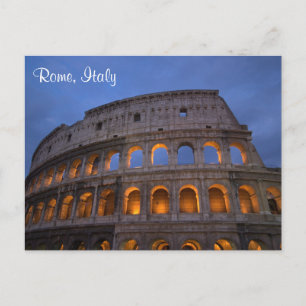 Roman Colosseum på natten Vykort