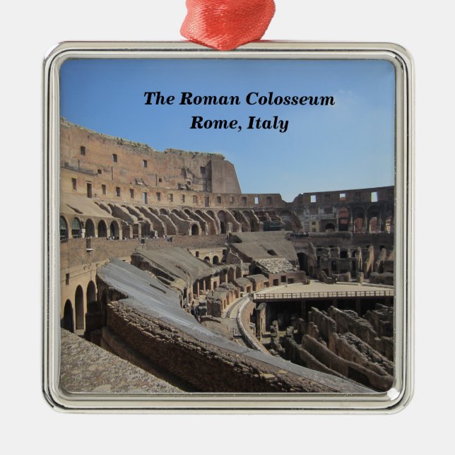 Roman Colosseum, Rom, Italien Julgransprydnad Metall (Framsidan)