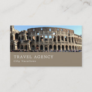 Roman Colosseum, Rom, Travel Agent Visitkort